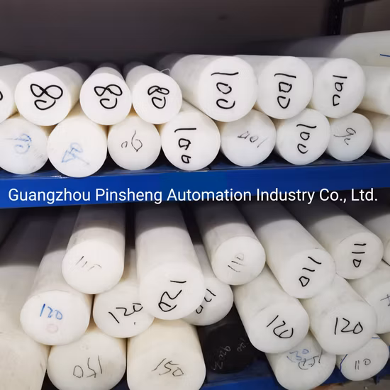 Varilla de PE de plástico extruido directamente de fábrica, varilla de plástico duro de HDPE de gran diámetro de 300mm, negra/blanca