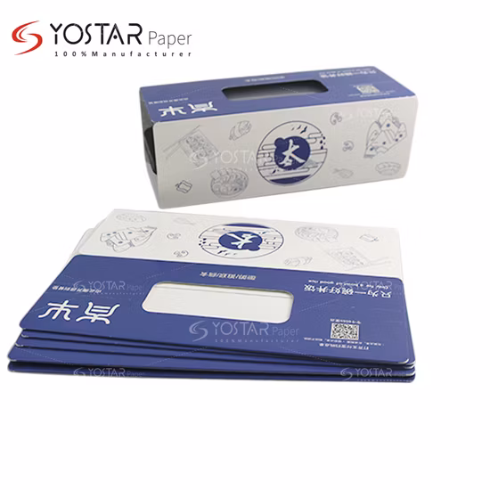 Envoltura de cartón de papel de comida para llevar caliente desechable para protección de calefacción