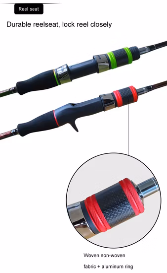 1.5 Sección 85% Tela de Fibra de Carbono Caña de Jigging Lento